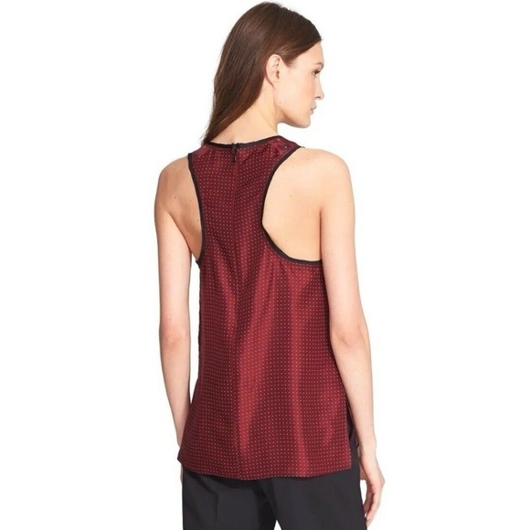 Rag & Bone Teddy Printed Tank in Cabernet Diamond - Picture 2 of 8